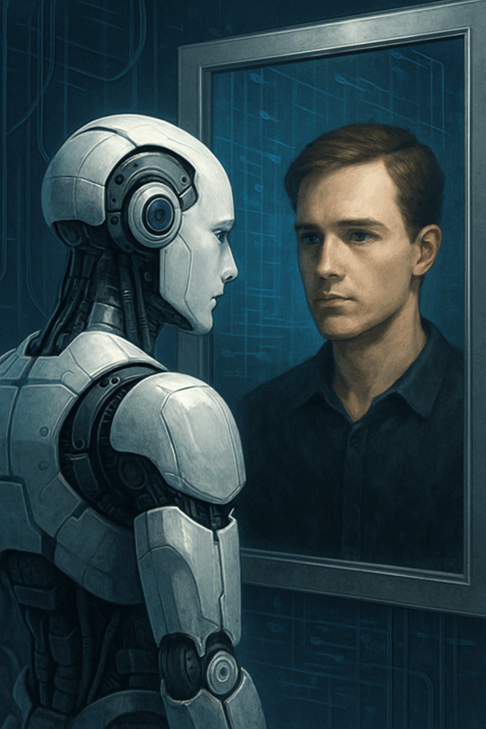 the robot in the mirror